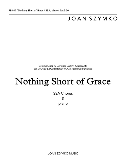 Nothing Short of Grace cover