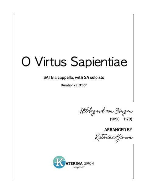 O Virtus Sapientiae SATB cover