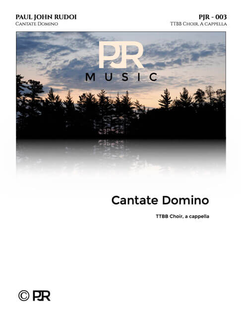 PJR003 Cantate Domino TTBB cover