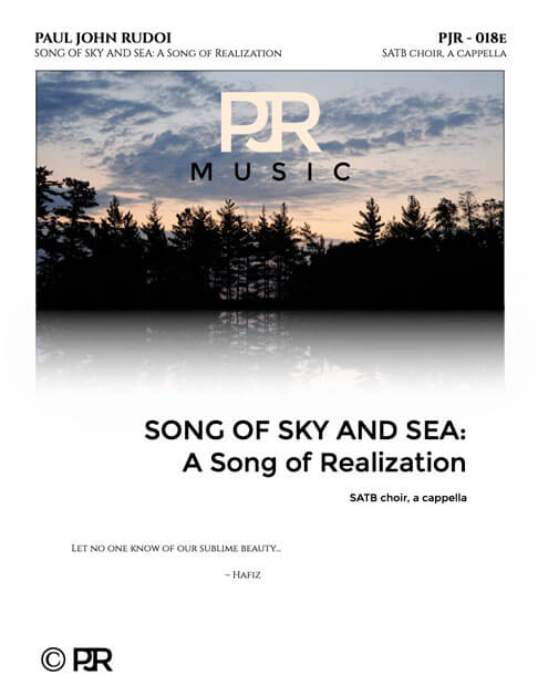 PJR018e Song of Realization SATB cover