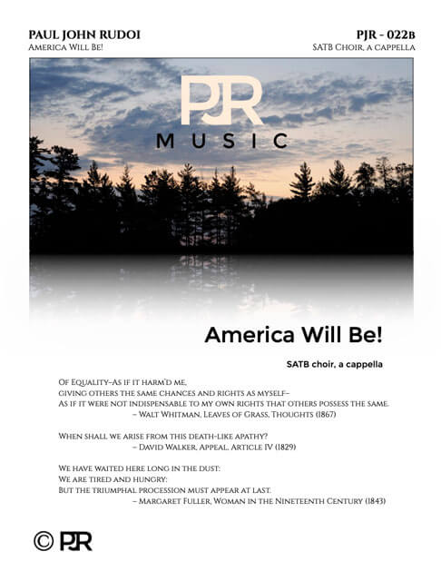 PJR022b America Will Be SATB