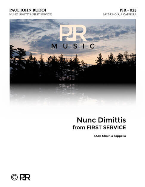 PJR024 Nunc Dimittis cover