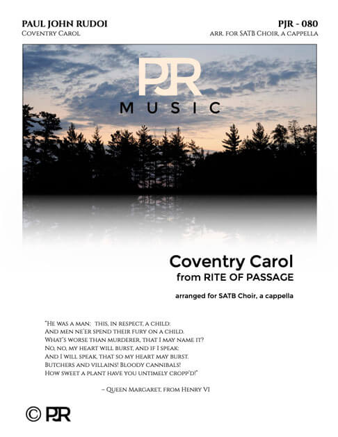 PJR080 Coventry Carol cover
