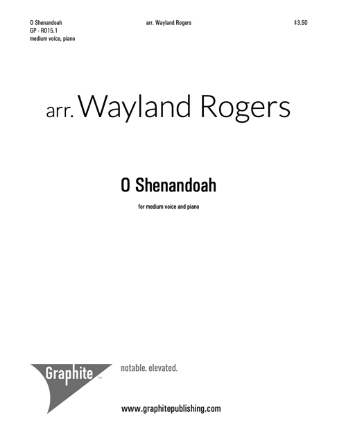 O Shenandoah Medium Voice Cover