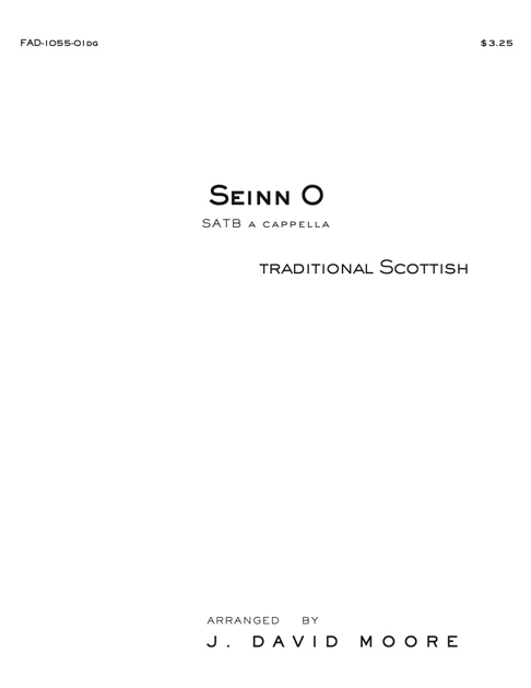JDM-Seinn O SATB cover
