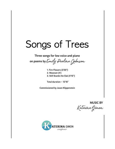 Songs of Trees Low Voice cover