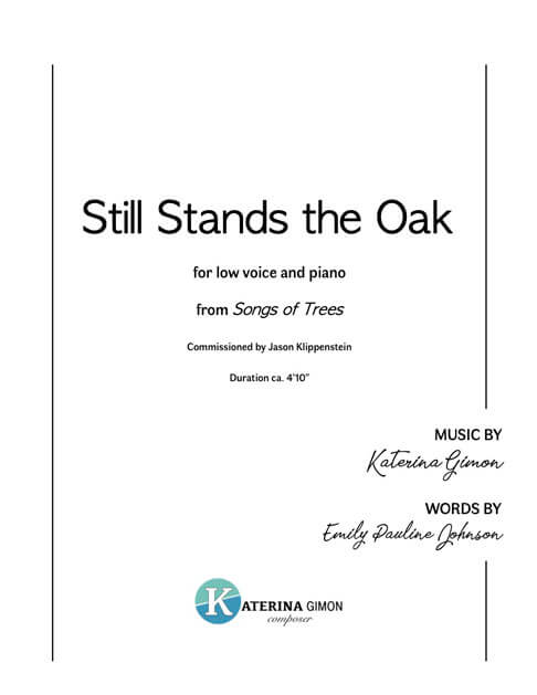 Still Stands the Oak Low Voice cover