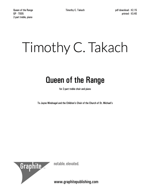 Queen of the Range Score Cover