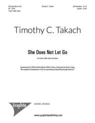 She Does Not Let Go Score Cover