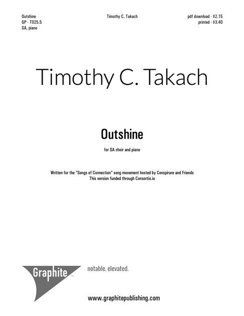 Outshine (SA) Score Cover