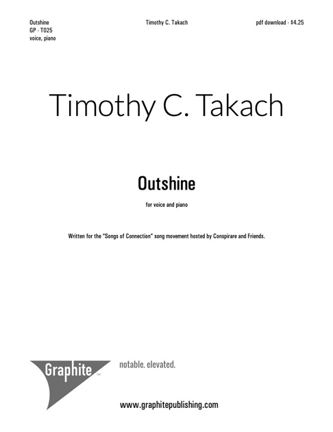 Outshine (solo) Score Cover