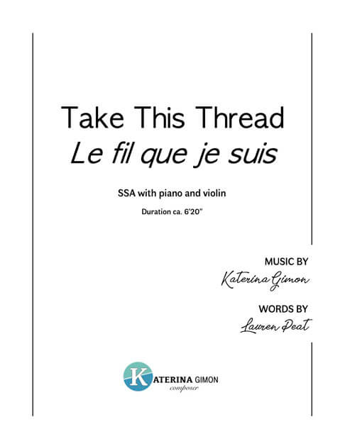 Take This Thread SSA cover
