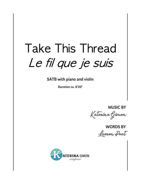 Take This Thread Choir Piano cover