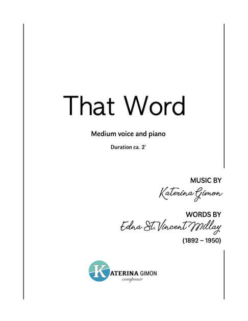 That Word Medium Voice cover