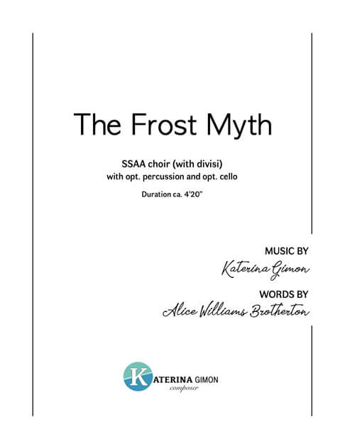 The Frost Myth SSAA cover
