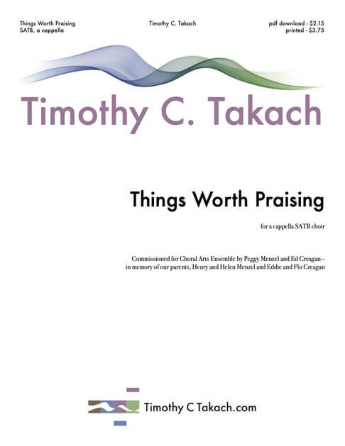 Things Worth Praising cover