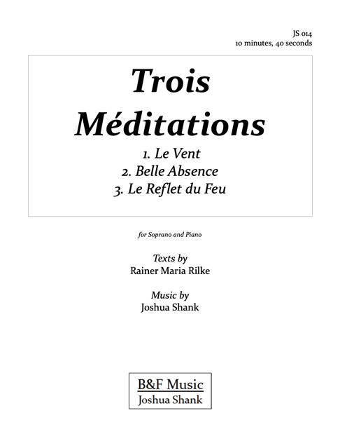 Trois Meditations cover