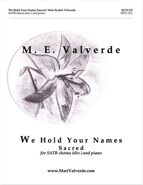 We Hold Your Names SATB cover
