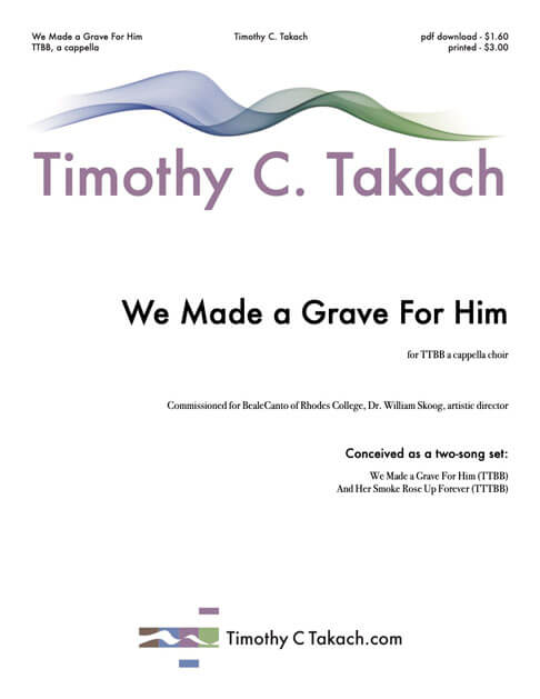 We Made a Grave For Him cover